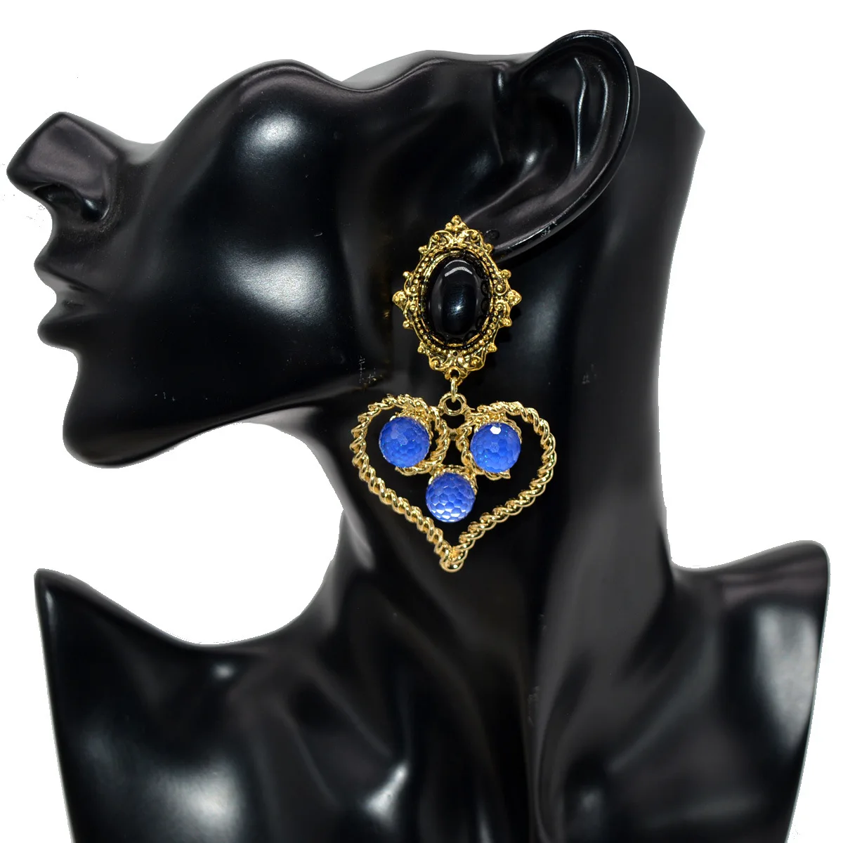 

Big lovely heart fashion earrings for woman Pendientes mujer серьги женские boucle d’oreille femmes