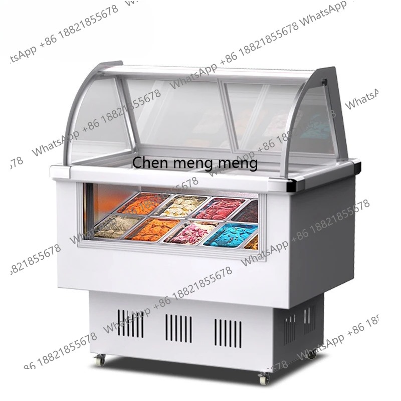 

Commercial ice cream display cabinet Refrigerated frozen hard ice cream display cabinet Ice cream display cabinet