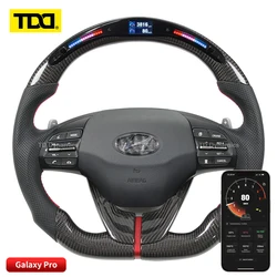 TDD Carbon Fiber customized smart Galaxy pro LED Steering Wheel for Hyundai Leading