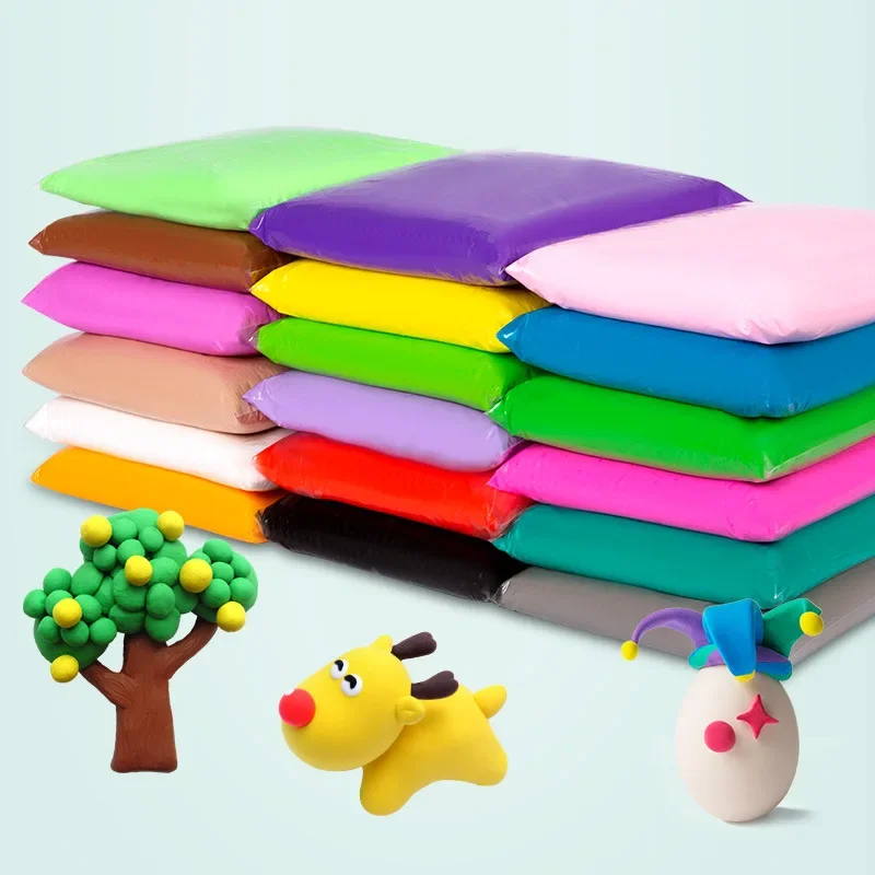 Plastilina de colores para niños y niñas, arcilla polimérica de textura suave y secado al aire para modelar, juguete educativo para regalo de