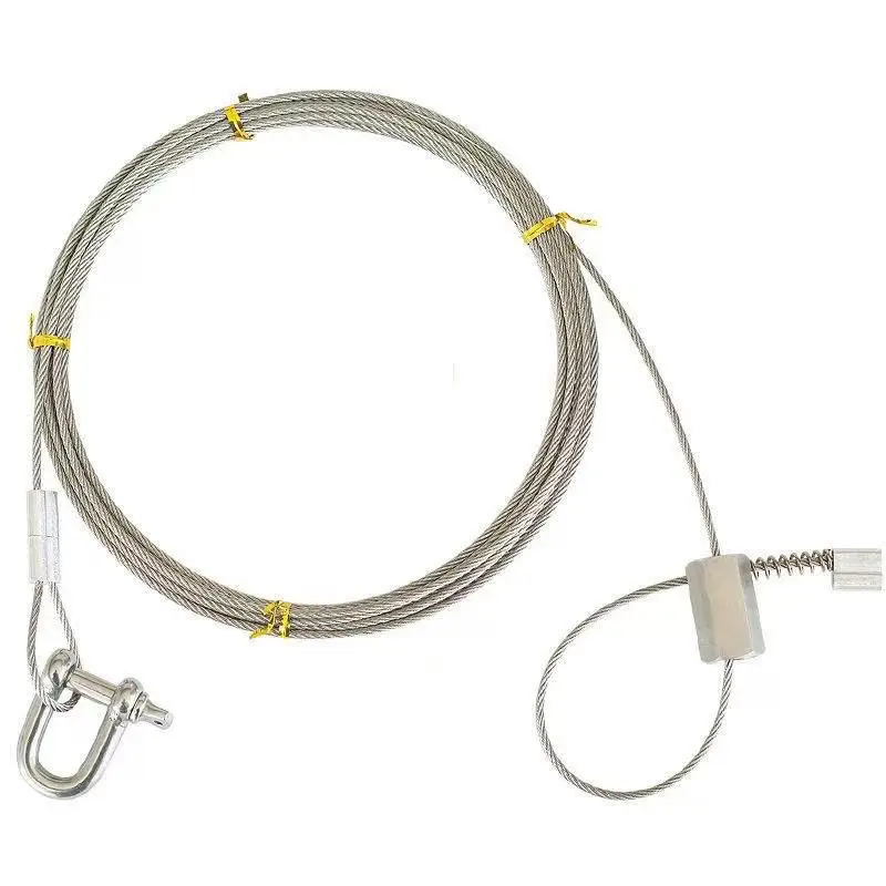 1pc  Stronger Spring For the Wild Boar Trap Replacement With Nuts Wire Rope Dia 4mm