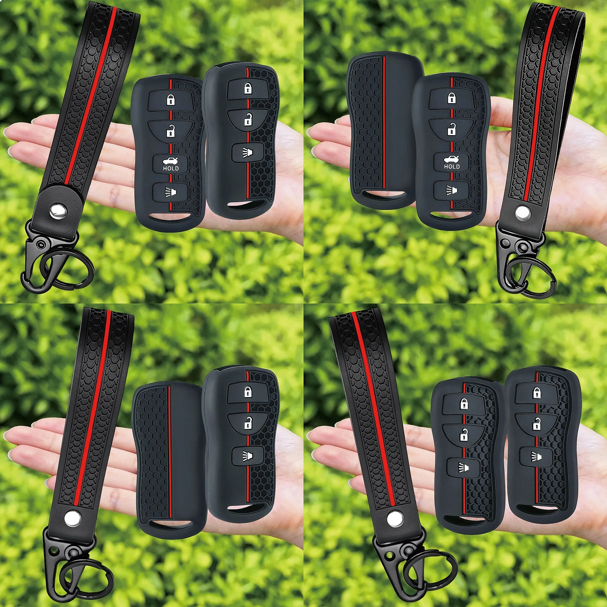 Car Key Fob Cover Silicone Key Shell For Nissan Tiida Xtrail Altima Frontier Infiniti FX35 QX56