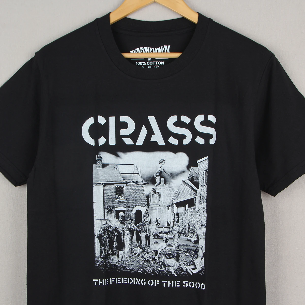 Crass T-Shirt The Feeding Of The Five Thousand Anarcho-Punk Buzzcocks Dead Kennedys Men Summer Cotton Tee Shirt