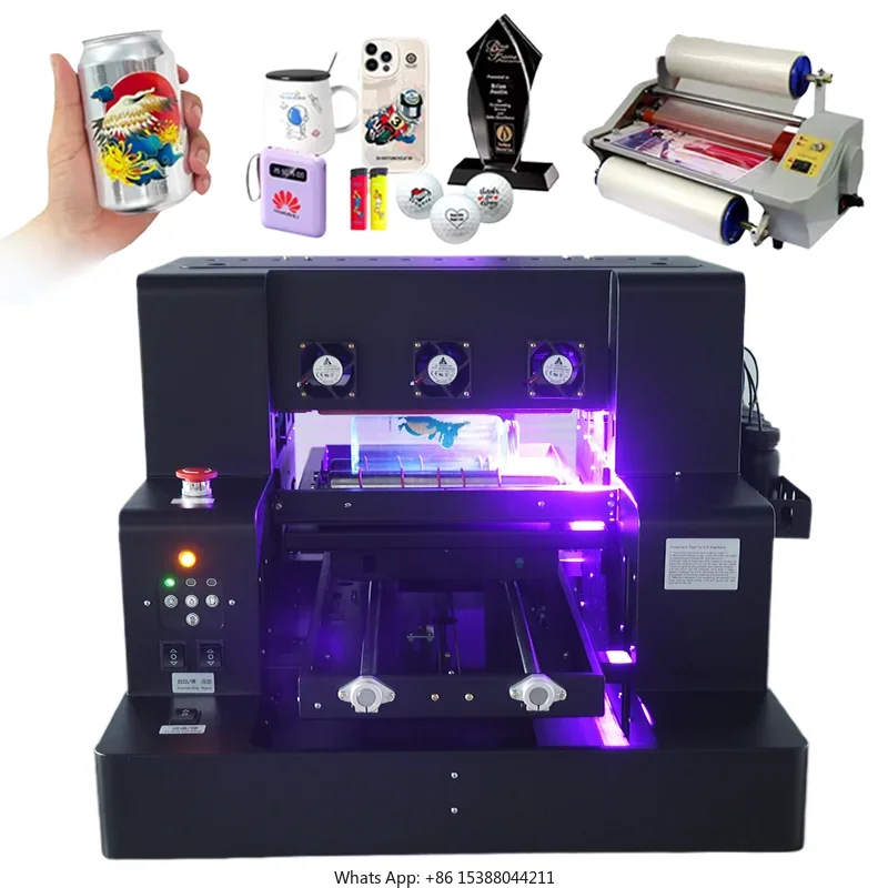 3050 Roll A3 UV Flatbed Printer For Pen Golf Ball Pvc Card Printing Shop Machines 3050 Roll Flatbed A3 UV Printer