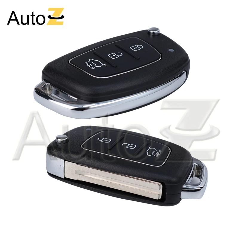 Car Flip Folding Car Key Shell Car Key Remote Case Fob Cover for Hyundai IX35 IX45 Accent I40 HB20 SANTA FE Solaris 3/4 Buttons