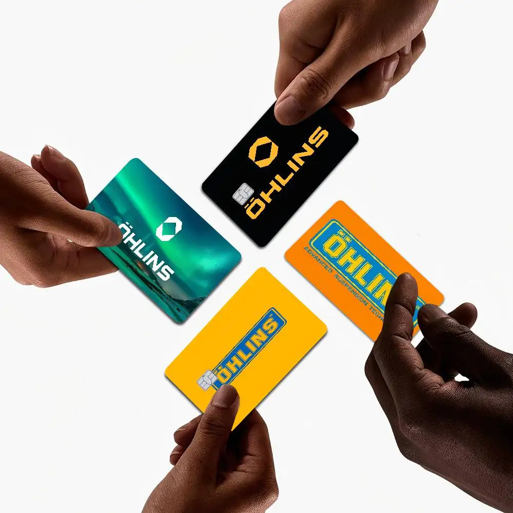 Ohlins LOGO Anime Young Creidt Card Debit Card Sticker Film Case Front Tape for Small Big Chip No Chip