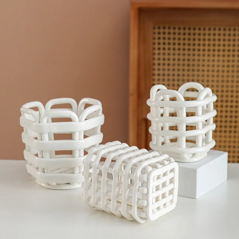 Nordic Ceramic preparation Toothbrush Holders Multi-purpose Makeup Brush Pen Holder home Bathroom Toothbrush Razor storage racks