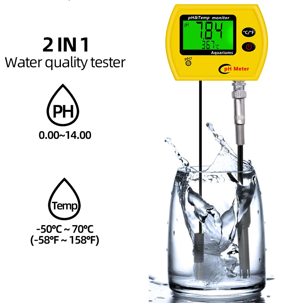 PH Meter Good Price Tester Durable Acidimeter Tool Temp Water Quality  for Aquarium Swim Pool Water PH-991With Backlight
