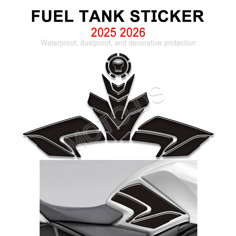 

Накладки на бак, наклейки-грипсы, защита коленей, наклейки-декали из карбонового волокна для мотоциклов Hornet 1000 CB1000 CB 1000 SP 2025 2026