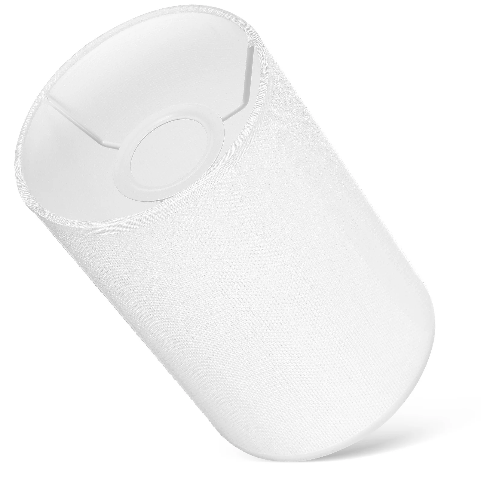 흰색 린넨 원형 램프갓 테이블 책상 램프용 패브릭 드럼 쉐이드 부드러운 빛 실린더 커버 – 범용 침대 옆 램프