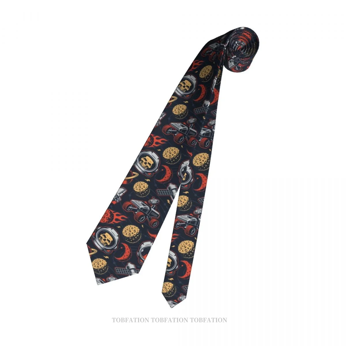 Space Outer Space Theme Classic Men's Printed Polyester 8cm Width Necktie Cosplay Party Accessory