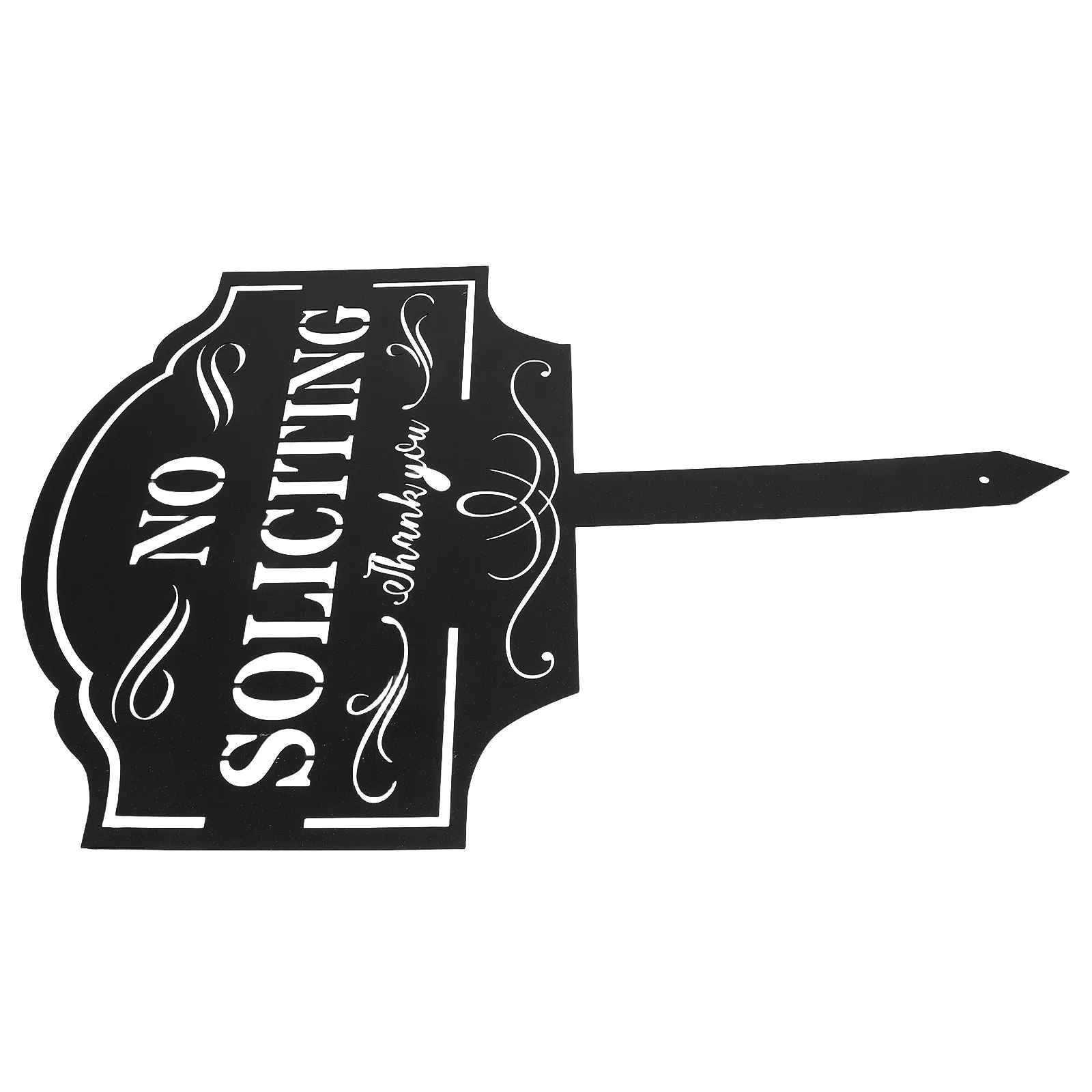 no-soliciting-sign-decorative-iron-garden-stake-easy-install-outdoor-lawn-yard-courtyard-patio-weather-resistant-warning-metal