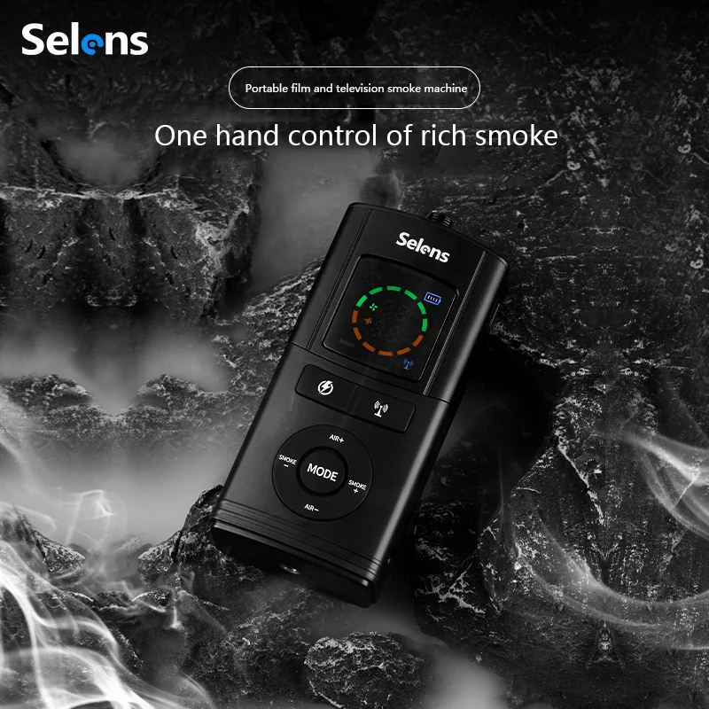 Selens 10W Portable Fog Machine Dry ice Smoke Effect Powerful Photography Smoke Machine for Film Productions Indoor Shooting