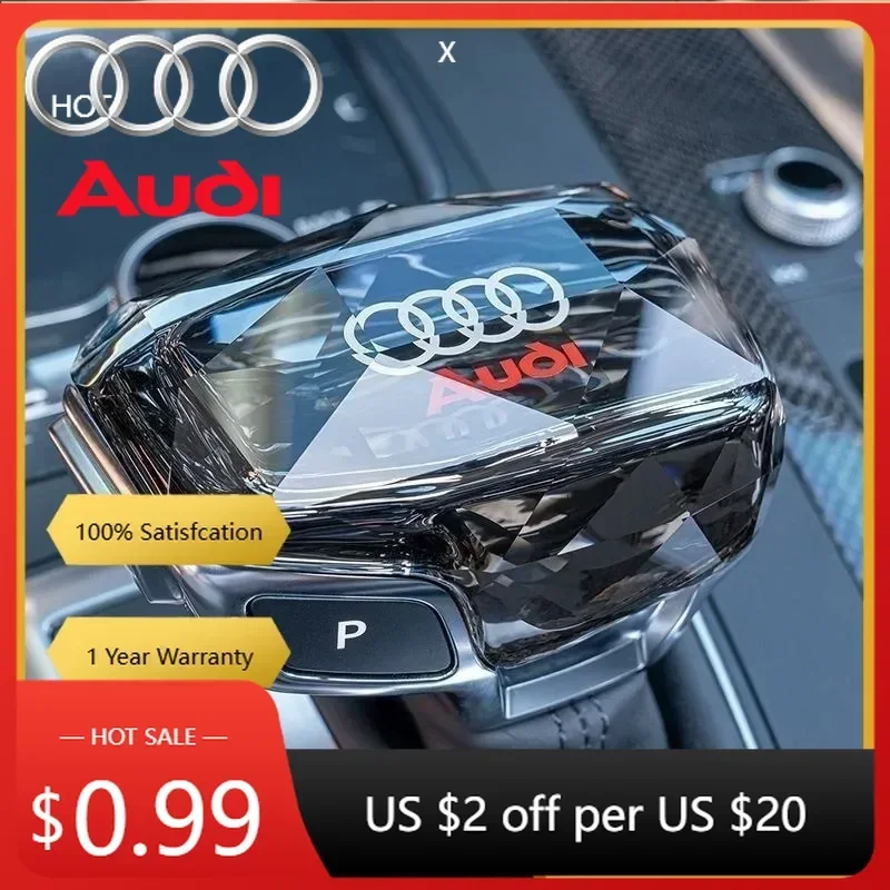 

Накладка на ручку КПП (хрусталь) для Audi Q7 A6 Q8 SQ5 A5 A4 S4 RS5 RS6 A7 SQ8 2016-2022 (для праворульных авто)