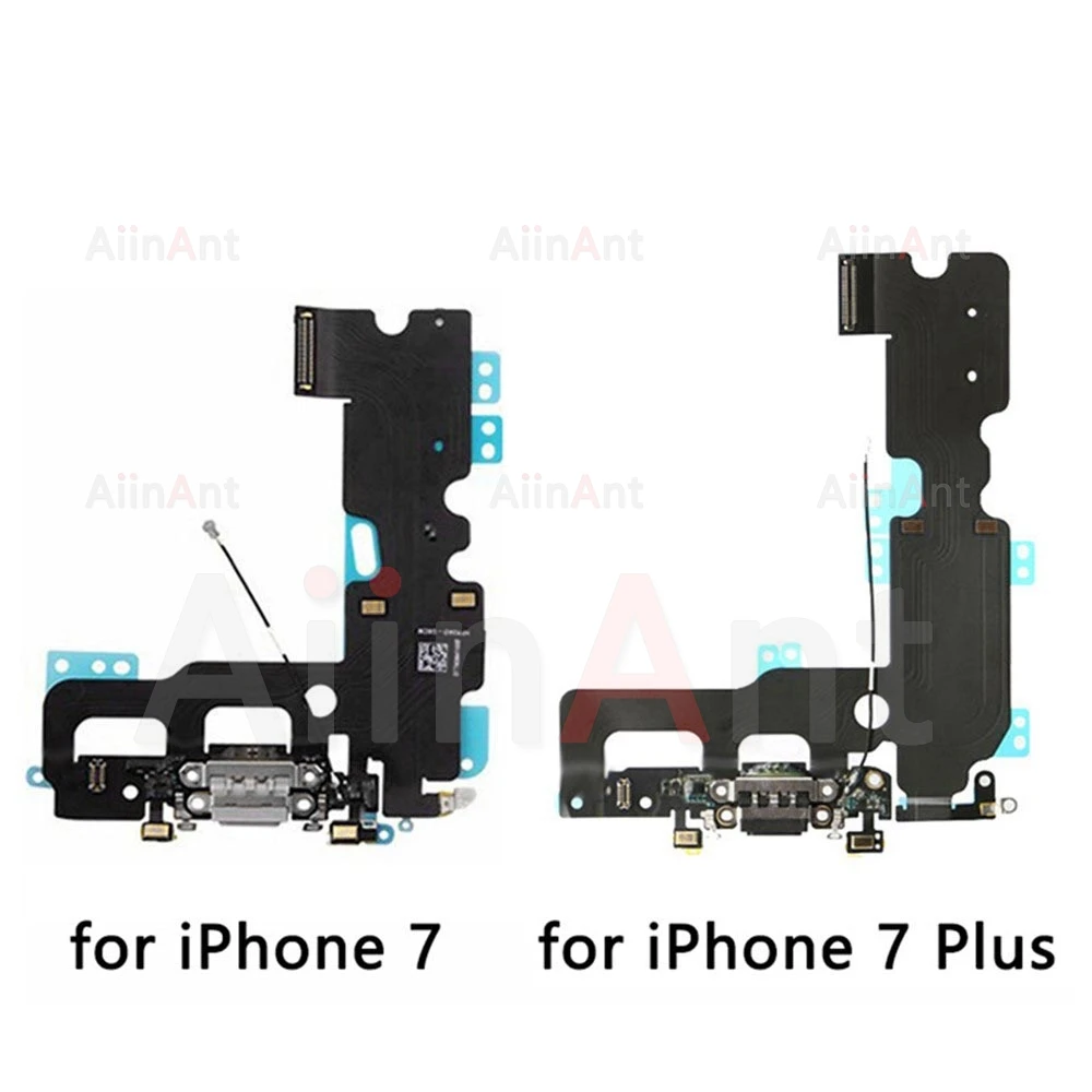 AiinAnt-USB Mic Board Carregador Conector, Porta de carregamento rápido, Cabo Flex para iPhone X, Xr, Xs Max, 7, 8 Plus, Dock Dock