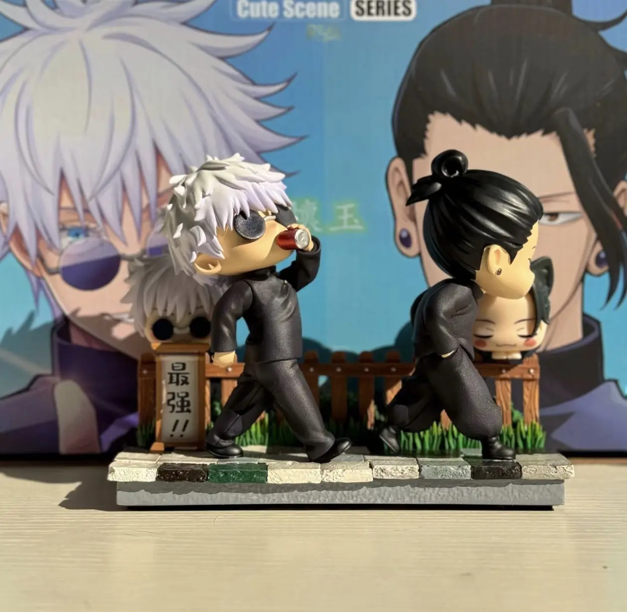 ฟิกเกอร์ตัวละครอนิเมะใหม่ จูจิตสึ ไคเซ็น โกโจ ซาโตรุ และ คัตสึโระ ซึคุรุ ของสะสม ของขวัญ เหมาะสำหรับนักสะสม