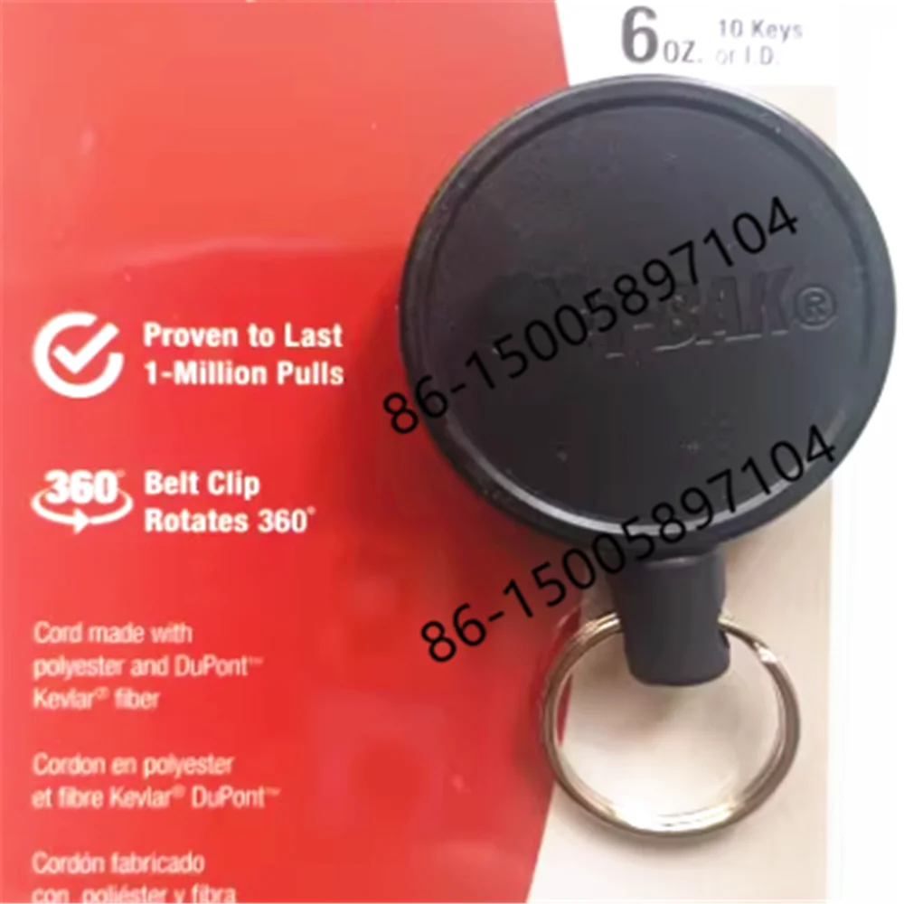 for American KEY-BAK retractable anti-loss safety key chain automatic quick rebound retractable key ring key chain