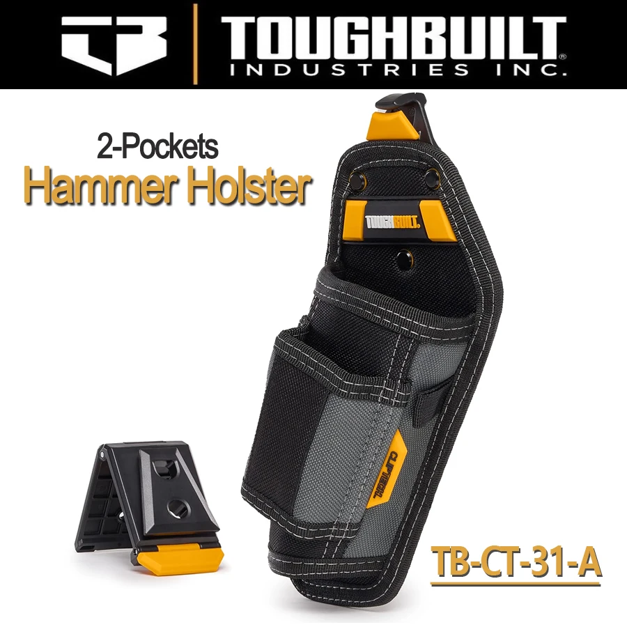 Coldre de Martelo Toughbuilt Tb-ct31-a Bolsos com Bolsos de Clipe de Cinto e Laços Organizador Multiferramentas
