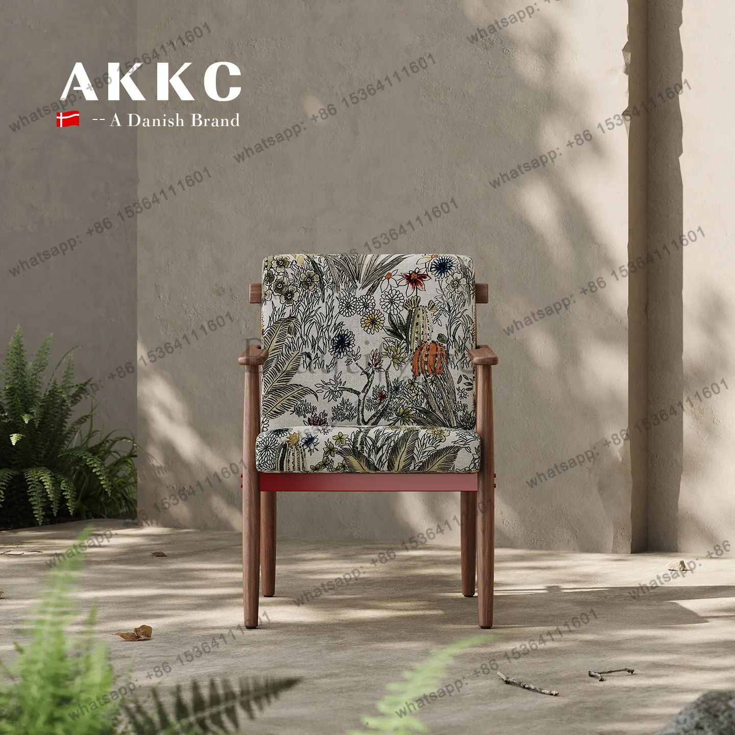 

French retro style single sofa dining chair balcony small apartment living room study single sofa chair