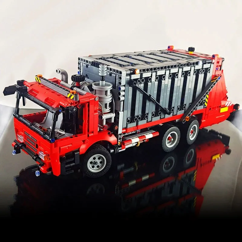 New MOC-38031 Spliced Building Block Urban Garbage Truck 1698PCS Adult and Children Educational Toys Birthday and Christmas Gift