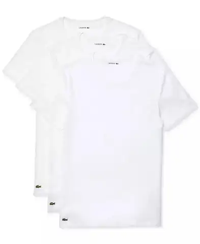 Lacoste | Herr 3-pack rundhalsad undertröja med normal passform 10 best sales Lacoste T-shirts - №7