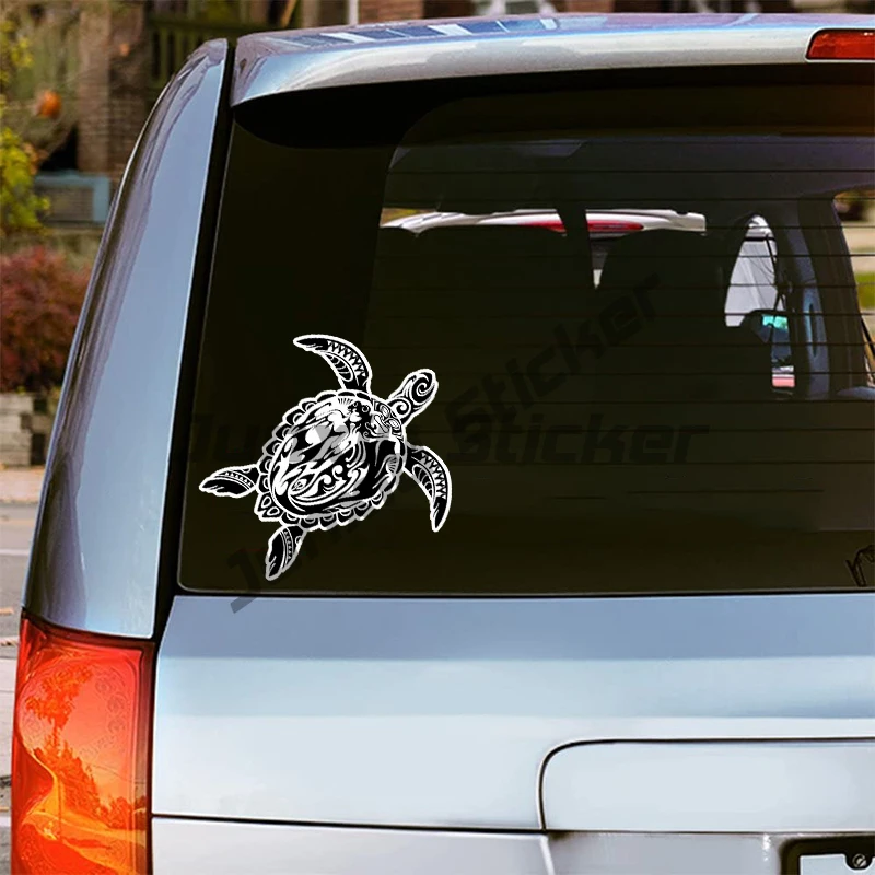 Sea Turtle Mermaid Ocean Tribal Fishing Boat Car Window Vinyl Decal Sticker Car Styling Car Accessories Pegatinas Para Coche