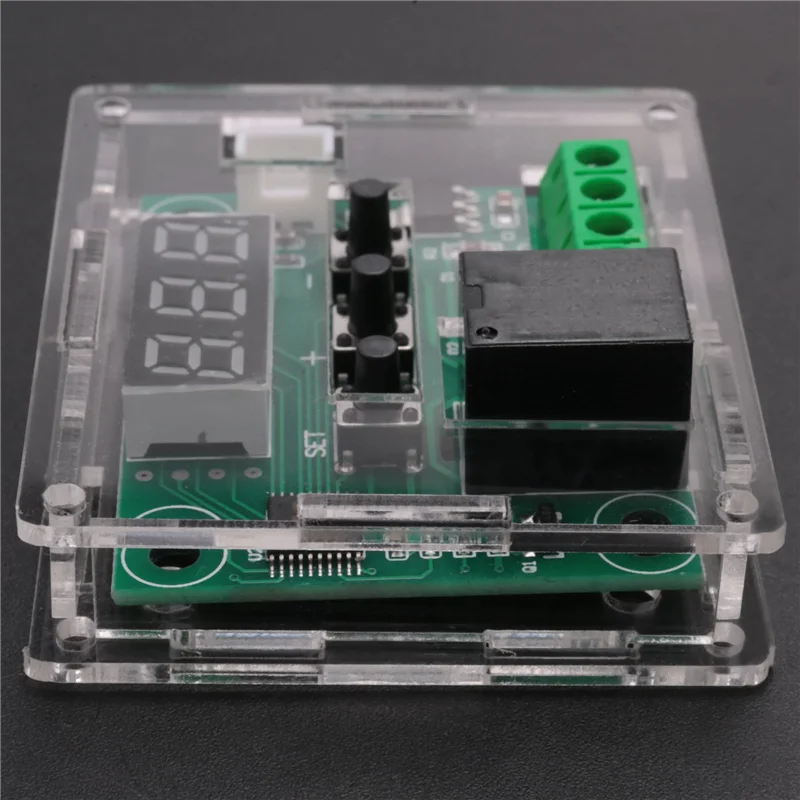 4PCS W1209 DC Digital Temperature Controller Module Electronic Temperature Temp Control Module Switch with Acrylic Case