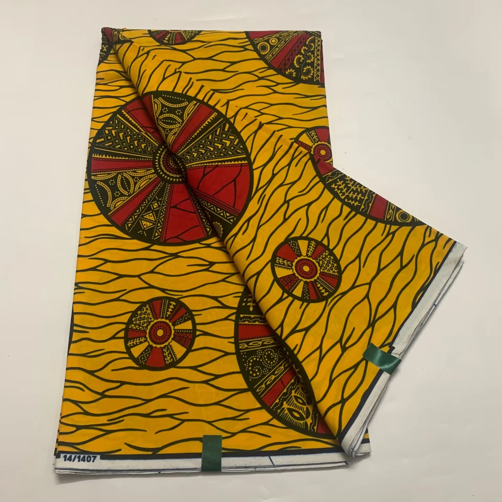 

High Quality Ankara African Wax Print Fabric 100% Cotton Soft African Guaranteed Veritable Real Wax For Dresses For 6yards