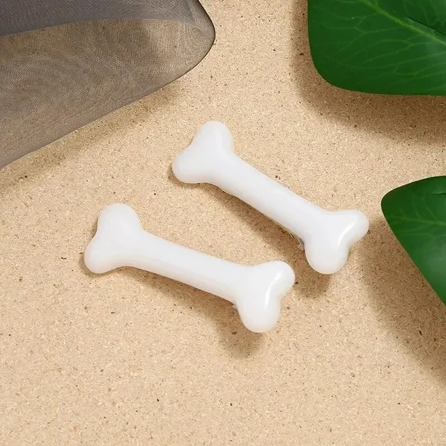 Bone-Shaped Hair Clip Set (4 Pack)