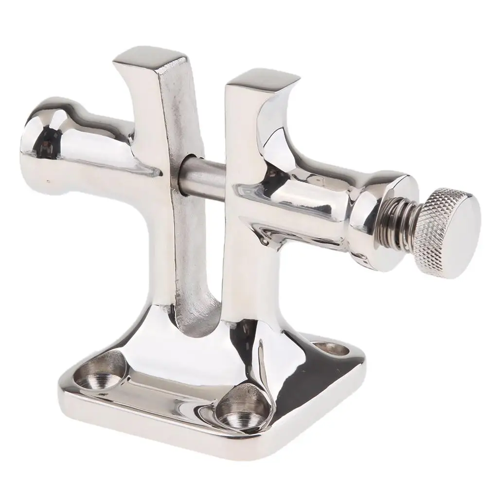 

316 Stainless Steel Split Bollard & Captive Locking Pin with 2.40 x 2.40 inch Base Plate for Marine Boat RV