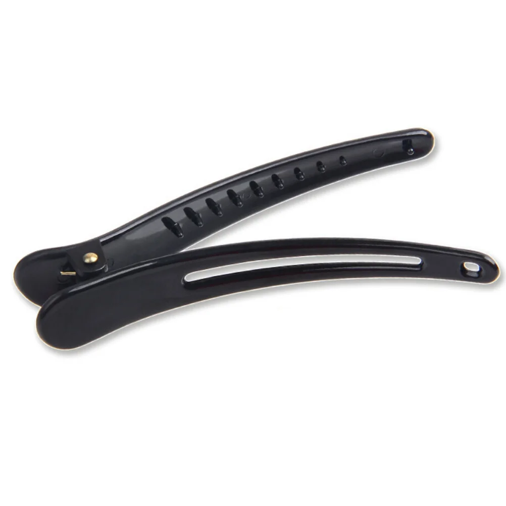 

12pcs Hair Clips For Women Girls Black 12Cm Beak Design Salon Barbershop Bathroom Use Plastic Hairpins Barrettes