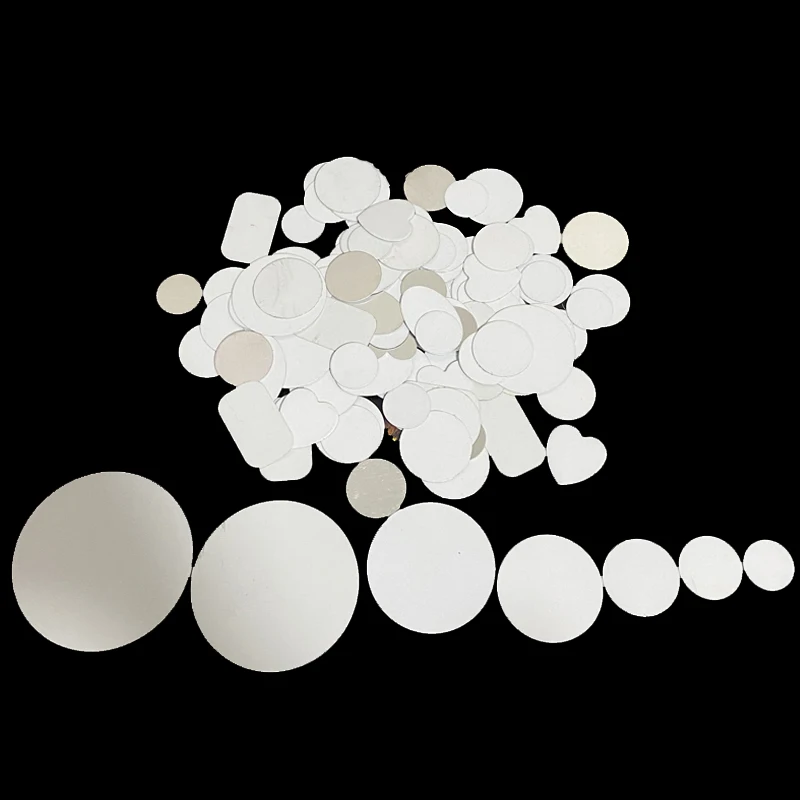 Free Shipping 50pcs Cheap Wholesale Hot 20mm 25mm 30mm 50mm 65mm 70mm Round Metal Sublimation Blank Insert Plates