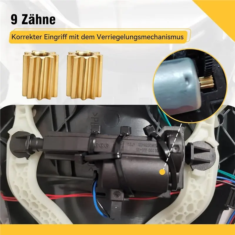 WCS-0.4 Module Copper Spur Gears With 9 Teeth, Mechanical Movement Transmission DIY Modification Parts, Straight Teeth