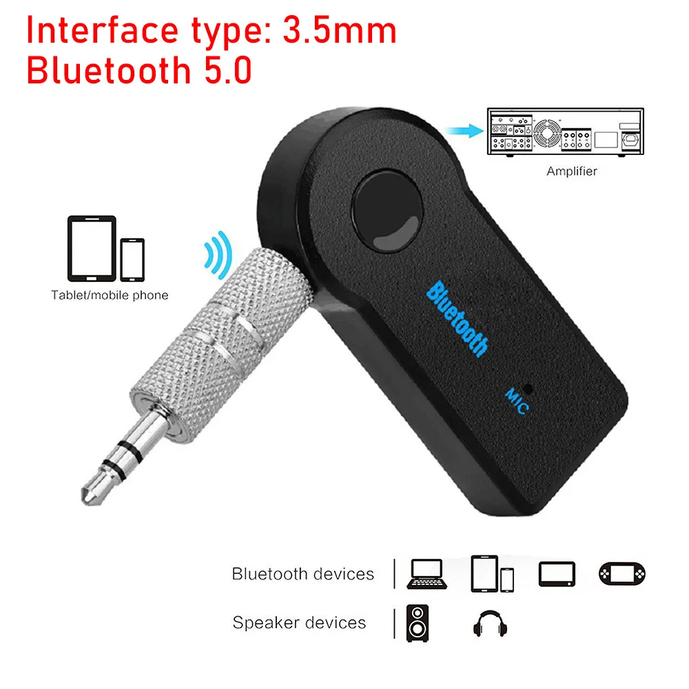 Adaptateur Bluetooth Sans Fil BOROCO Pour Voiture - Module Audio Avec Microphone Et Port Mini ISO