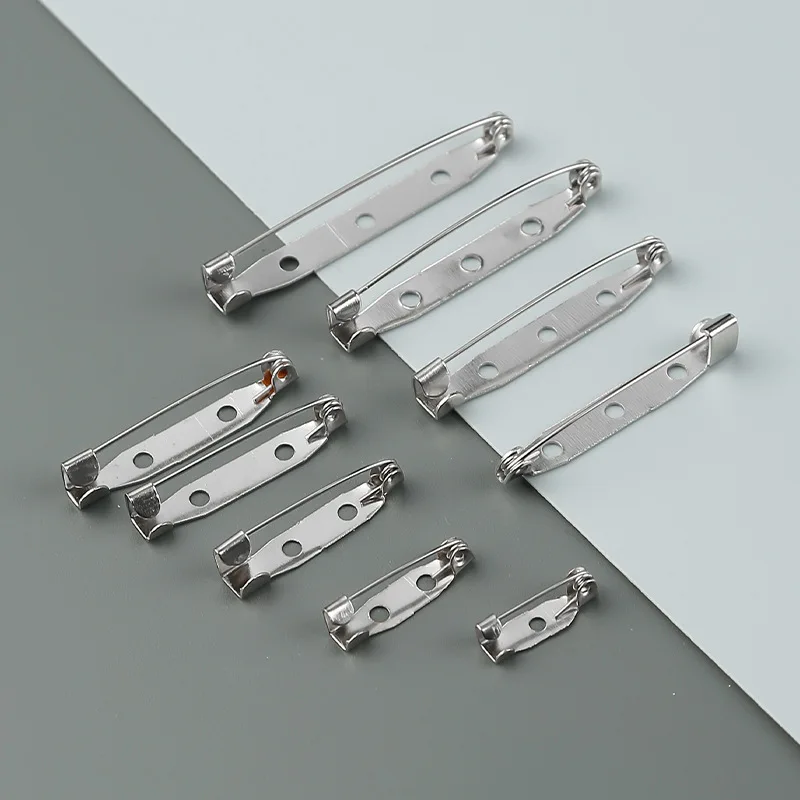 

10 шт./лот 15/20/25/30/35/45 мм зажим для броши, базовые булавки, булавки, настройки броши, пустая основа для DIY, принадлежности для изготовления ювелирных изделий