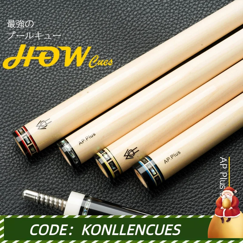 

HOW-Billiard Cue Shaft AP PLUS, Abalone Shell, Mosaic Inlay Ring, Single Tip, Radial Pin, Billiard Accessories, 13.1mm