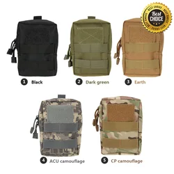 600D  Outdoor Waist Bag Molle Pouch Tool Zipper Waist Pack Hungitng Accessory Belt Pouch