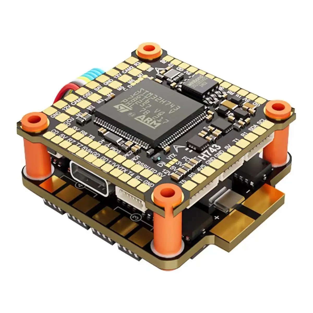 

H743 Flight Controller Bluejay 4-in-1 55A ESC 3-6S Lipo Stack/Flytower for Remote Control FPV Racing Drone Quadcopter