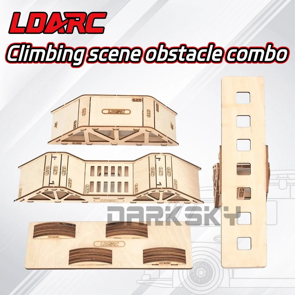 LDARC Desktop Simulation Off-road Obstacle Course Scene Obstacle Combo For 1/43 RC Model Car Crawler Accessories