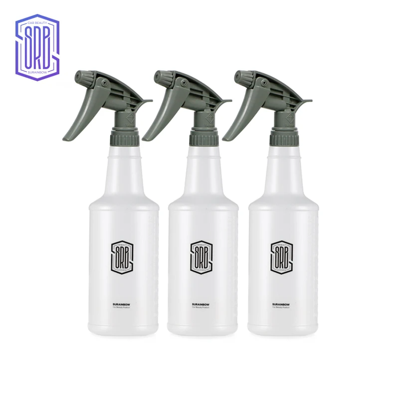 Auto Ultrafijne watermist Cilindrische spuitfles HDPE Chemisch bestendige spray Auto Wash Gieter, Heavy Duty spuitfles