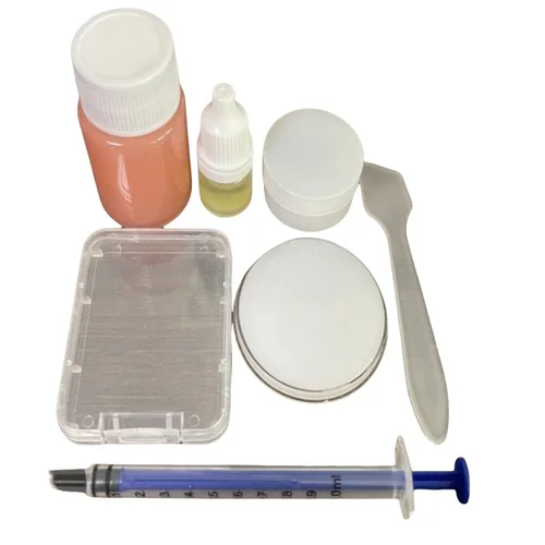 Imagen 2 del producto Película de goma de silicona para impresión de huellas dactilares, molde translúcido DIY, patrón de tarjeta perforadora hecho a sí mismo, juego de herramientas de molde duradero