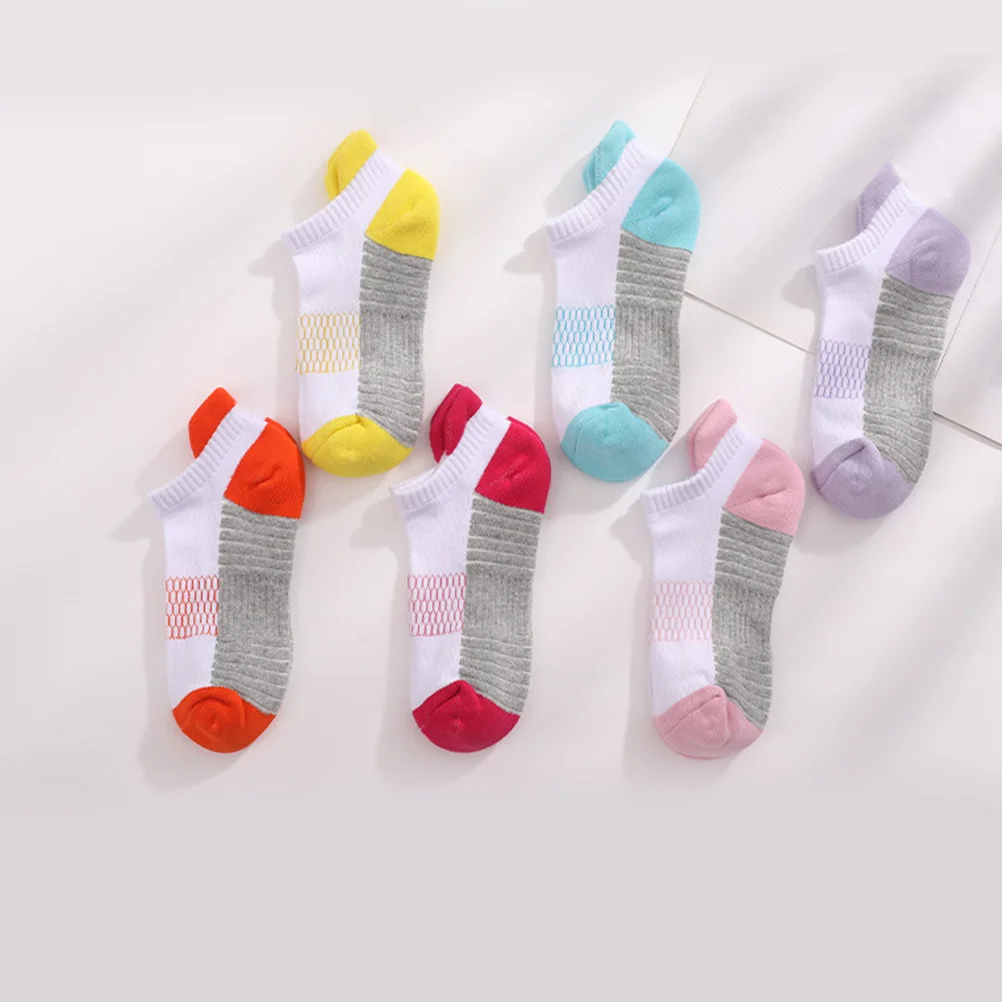 6 أزواج من جوارب الكاحل القطنية الناعمة للجري، جوارب قصيرة سميكة مبطنة ومضادة للانزلاق للرجال والنساء والرياضات #3