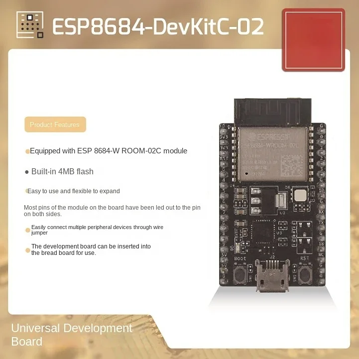 Papan pengembangan ESP8684-DevKitC-02 seri ESP32-C2