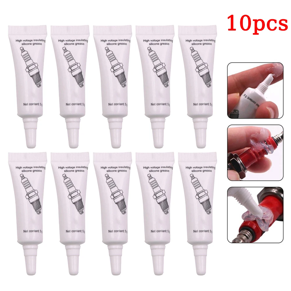 

1/3/5/10pcs Car Spark Plug Insulating Grease Ignition Coil Silicone Grease High and Low Temperature Corrosion Resistance 2026