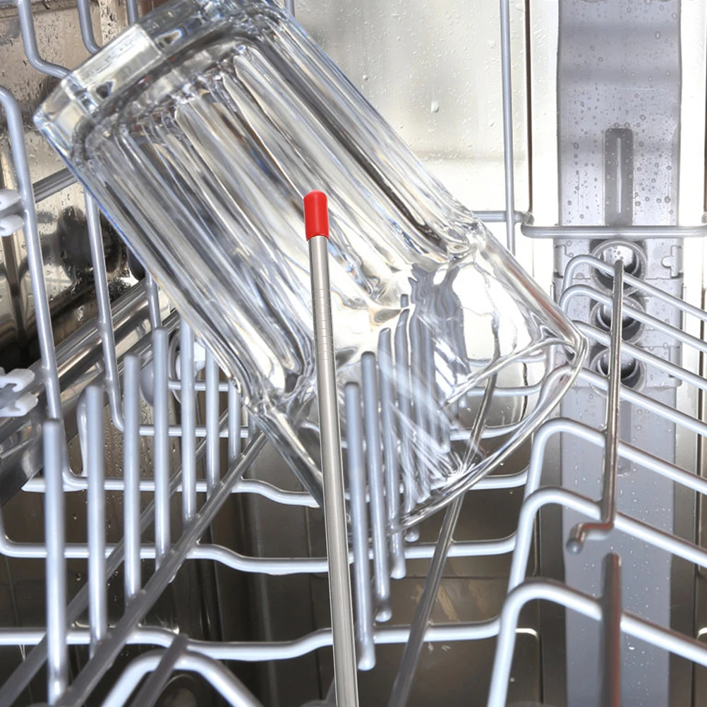 

6pcs Stainless Steel Drying Rack Bottle Holder for Dishwasher Space Saving Draining Sticks Compatible with Soda Bottles