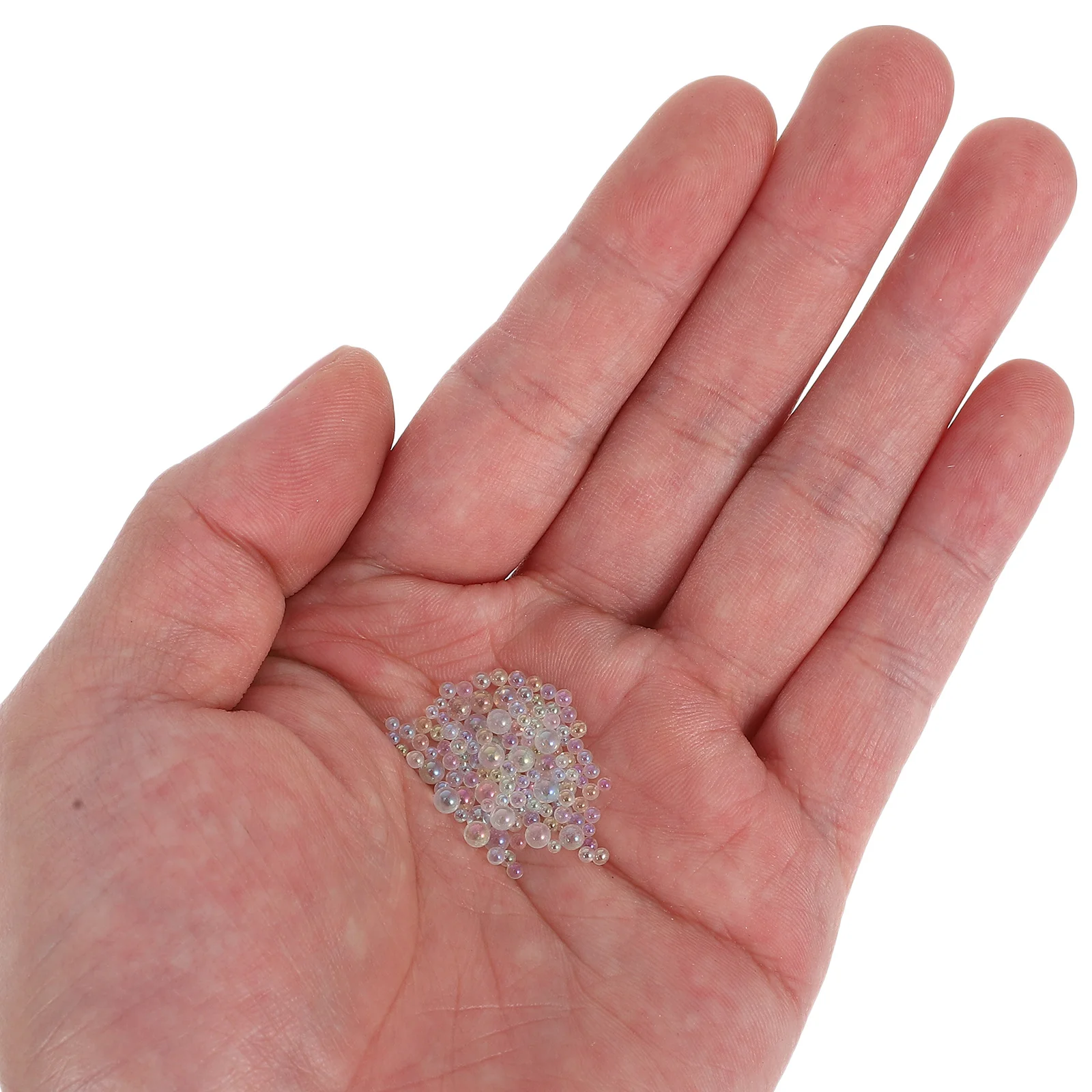 

1 комплект, прозрачные радужные стеклянные бусины без отверстий, маленькие бусины для маникюра «сделай сам», изделия из смолы, изготовление ювелирных изделий, декоративное наполнение