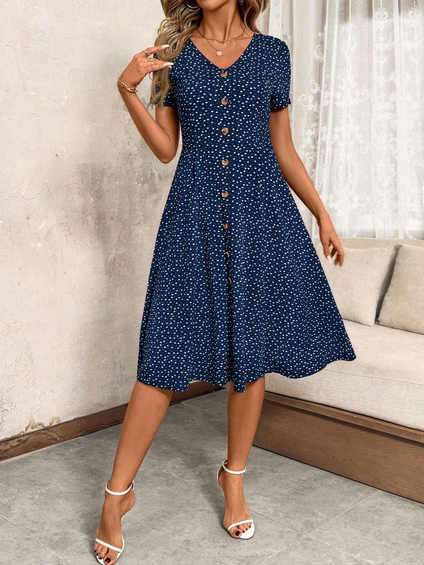 Thumbnail 2 - #52 Popular Womens Midi A-Line Dress Choices