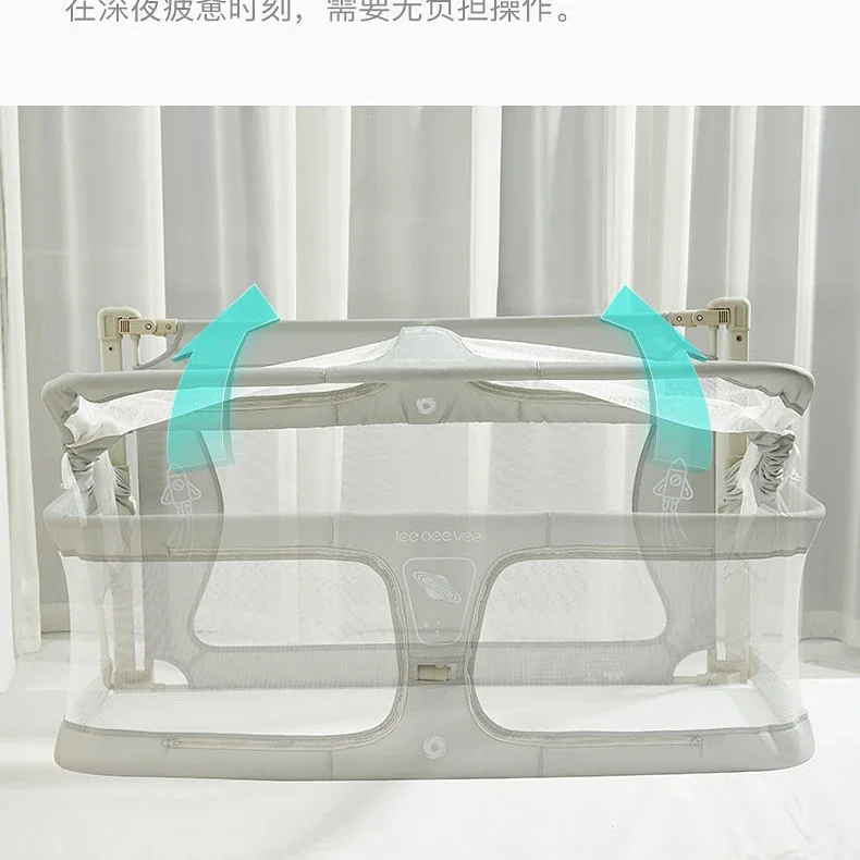 children's bed multifunctional portable guardrail dual-use small bed