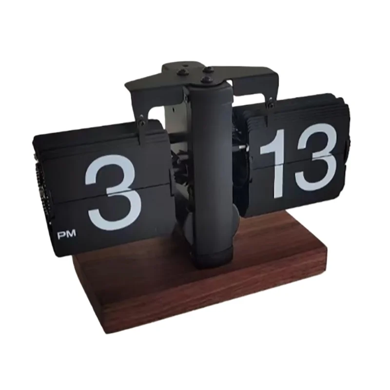 Retro Flip Page Clocks Bedroom Desk Clock Interior Digital Table Clocks Vintage Flip Page Clock Home Desktop Decor Accessories