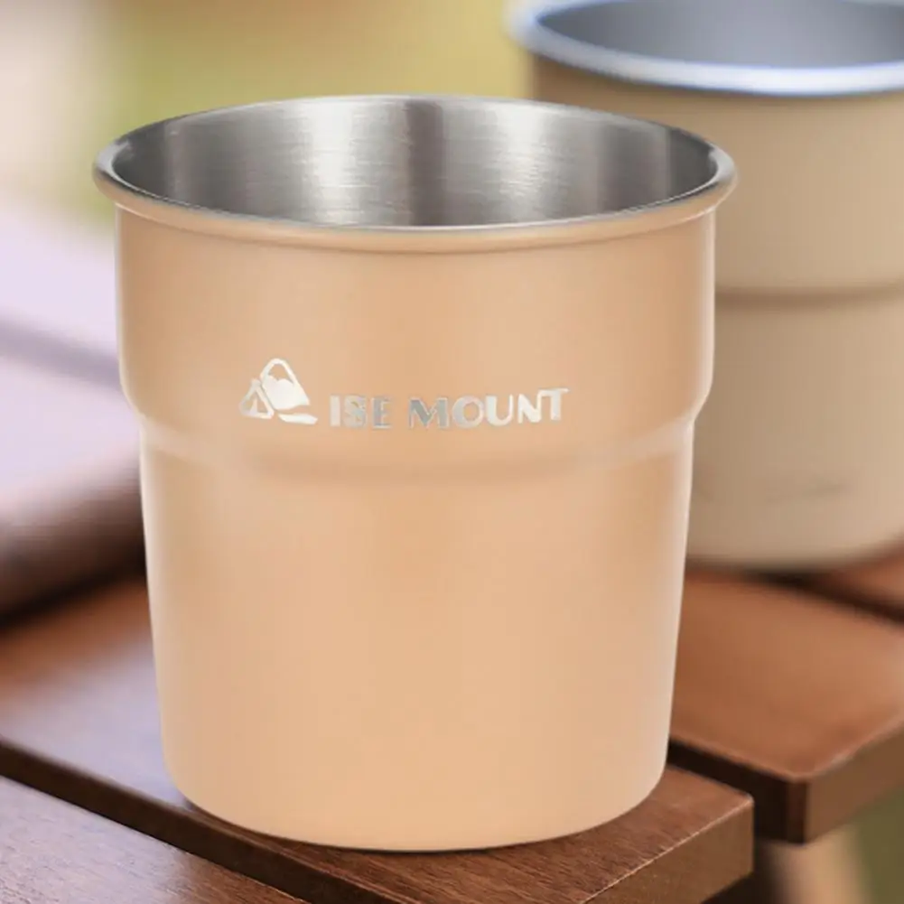 Camping Cup  Durable Smooth Surface Anti-rust  Beer Coffee BBQ Tumbler Outdoor Cup Camping Supplies